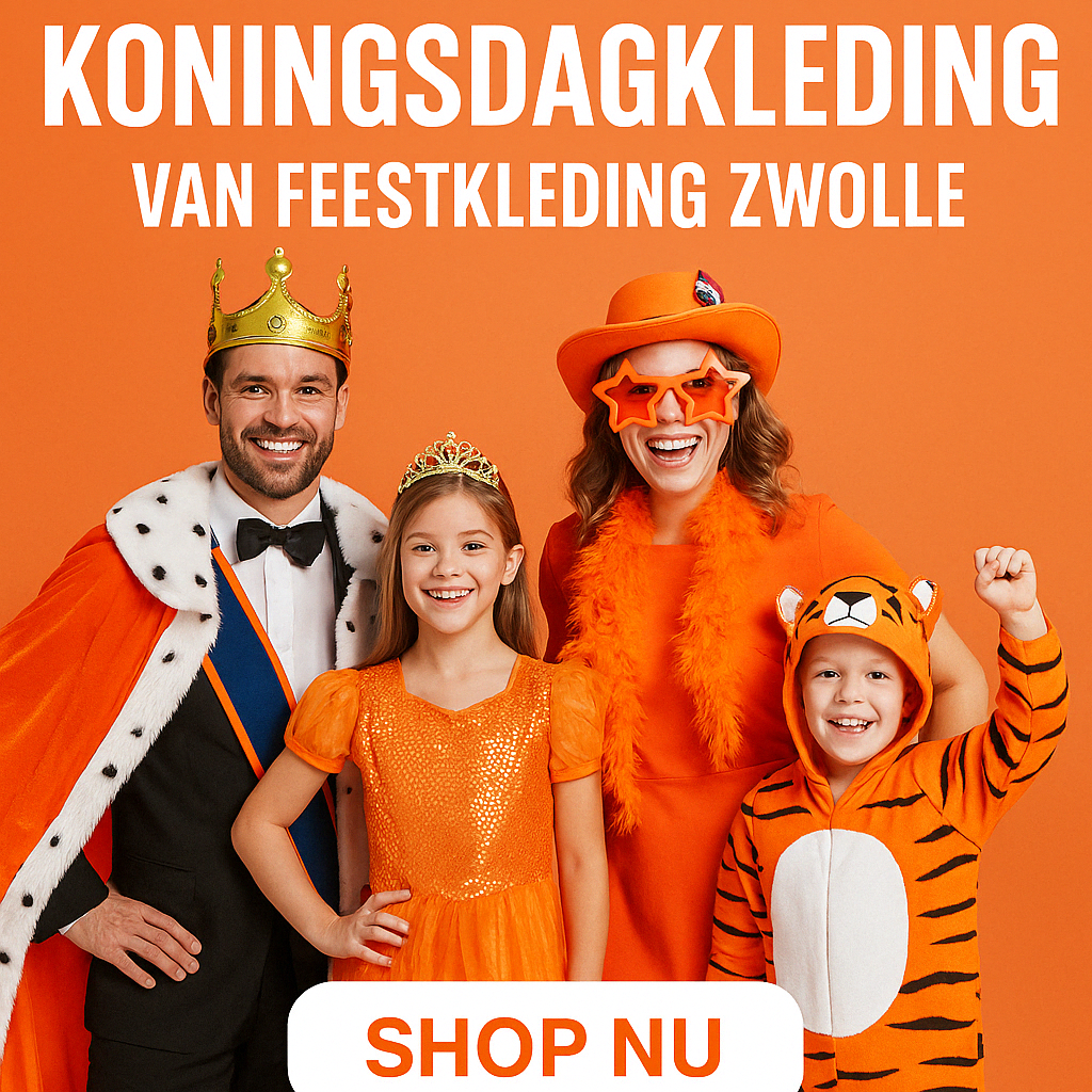 👑 Dé Ultieme Gids voor Koningsdagkleding 2025 – Vind Jouw Oranje Outfit bij Feestkleding Zwolle!