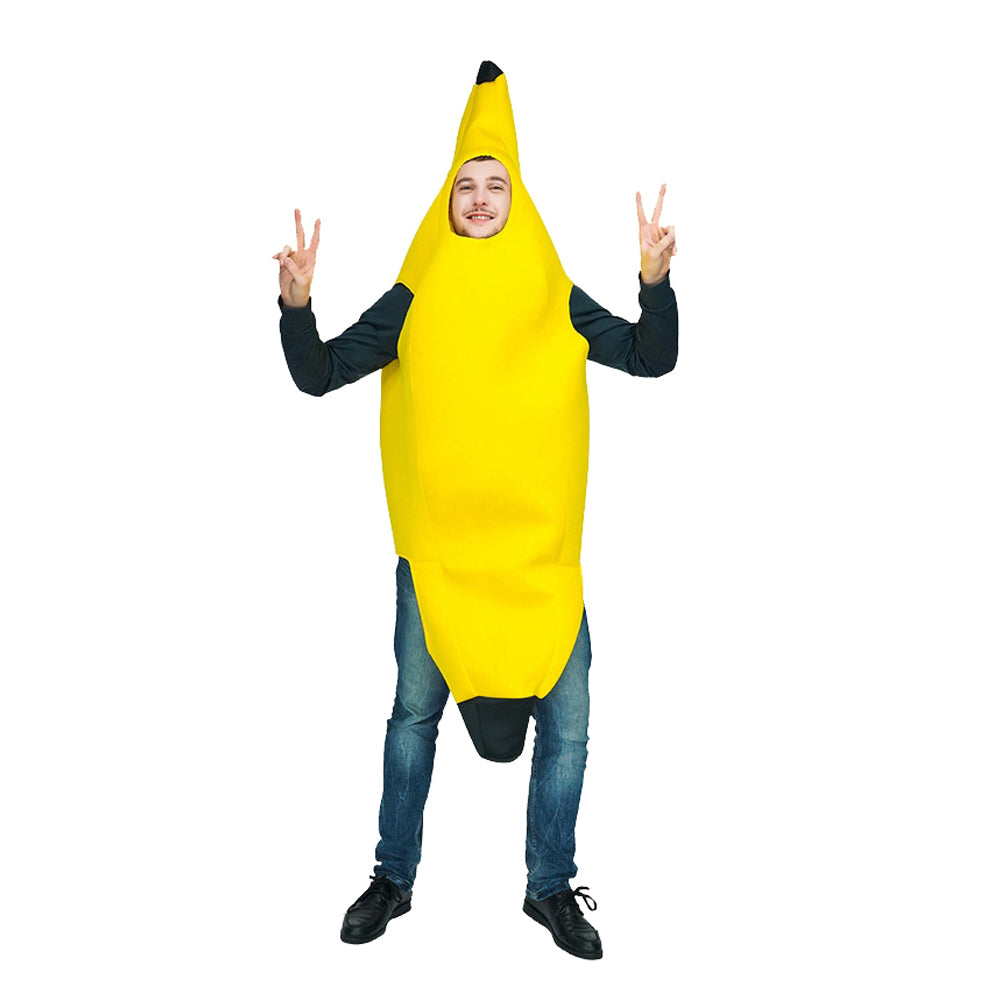 Kostuum banaan - Bananenpak - Geel - Heren M