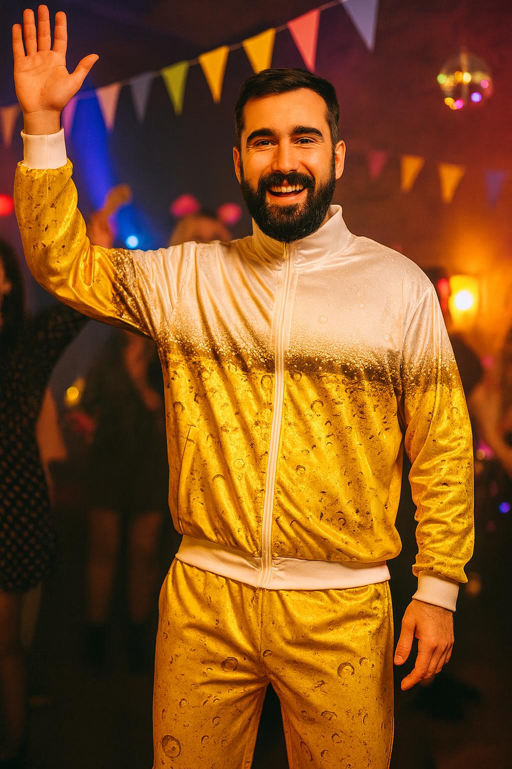 Bier Trainingspak β Goud/Wit - Unisex