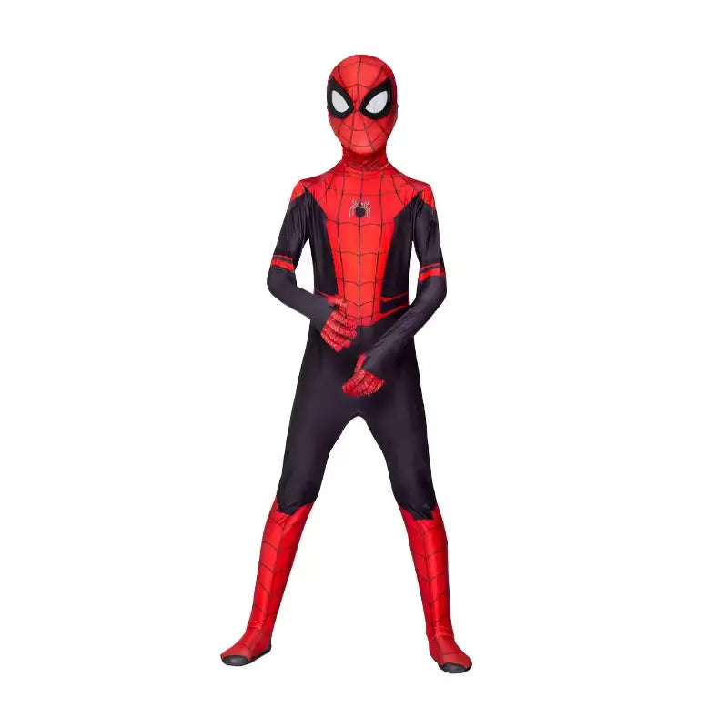Spiderman Kostuum β Jumpsuit met Masker - Zwart - Kinderen
