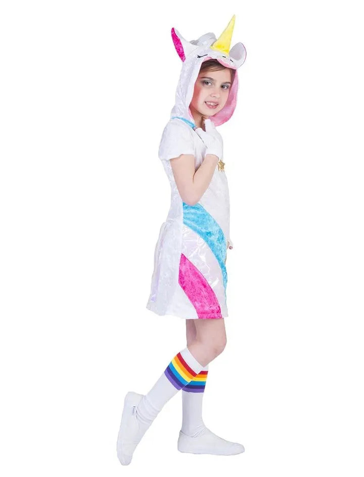 Unicorn Twinkle Light Costume – Magical Girl Costume with Dress, Hat and Tail