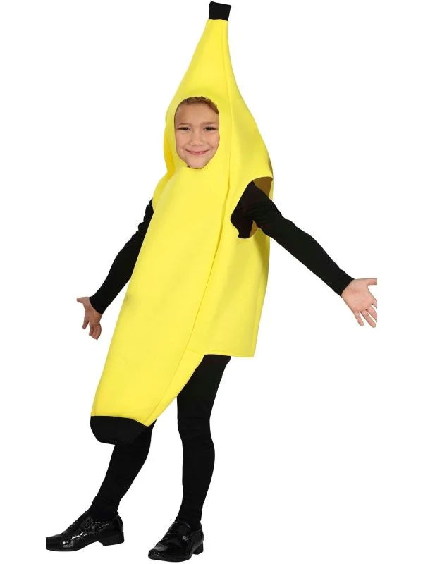 Kostuum banaan - Bananenpak - Geel - Kinderen 110 - 140 cm