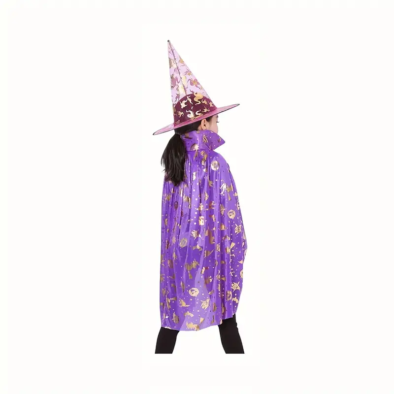 Witches Cape & Hat Set – Magical Purple for Halloween!
