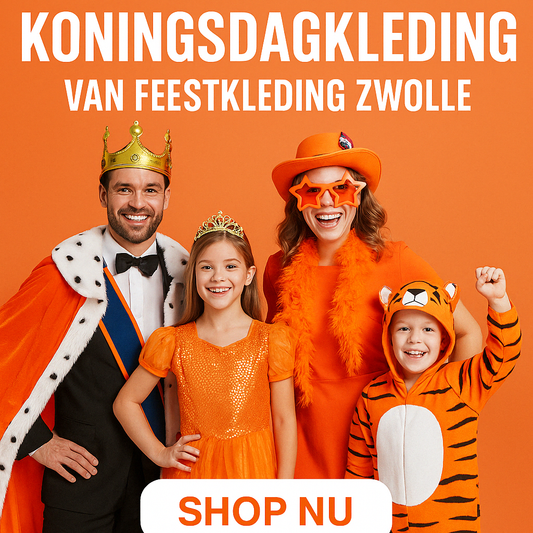 👑 Dé Ultieme Gids voor Koningsdagkleding 2025 – Vind Jouw Oranje Outfit bij Feestkleding Zwolle!
