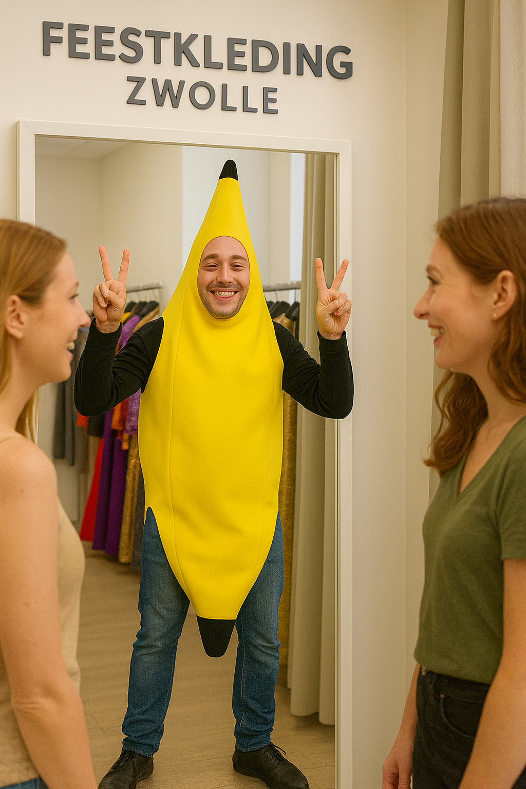 Kostuum banaan - Bananenpak - Geel - Heren M