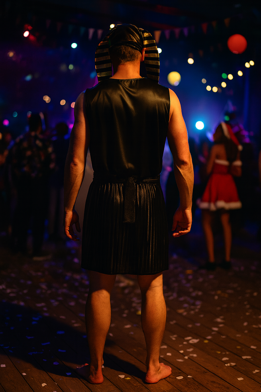 Egyptische Farao Kostuum – Goud/Zwart – Heren