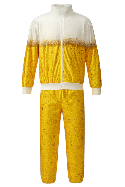 Bier Trainingspak – Goud/Wit - Unisex