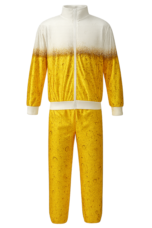 Bier Trainingspak – Goud/Wit - Unisex