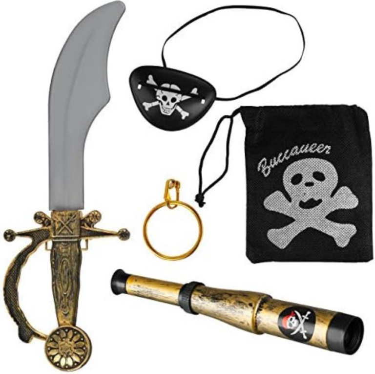Piraten Accessoireset 5-delig – Sabel, Ooglapje & Telescoop