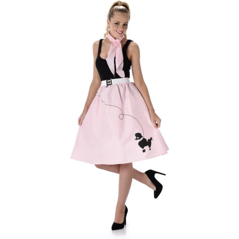 50’s Rok & Sjaaltje Dames Lichtroze – Jaren 50 Carnaval Set