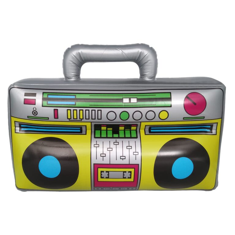 Opblaasbare Boombox / Radio – 42 cm – 80s/90s Feestdecoratie