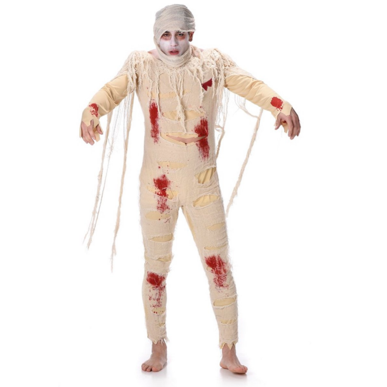 Egyptische Mummie Kostuum Heren – Horror Jumpsuit 2-delig